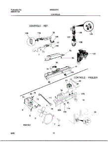 10 - Controls parts for Frigidaire Refrigerator GRS20ZRHW8 from AppliancePartsPros.com