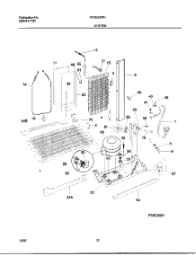 12 - System parts for Frigidaire Refrigerator GRS20ZRHW8 from AppliancePartsPros.com