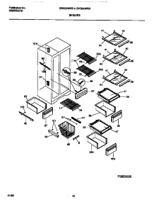 05 - Shelves parts for Frigidaire Refrigerator GRS22WRBD1 from AppliancePartsPros.com