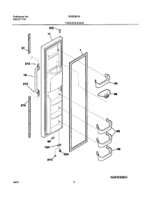 03 - Freezer Door parts for Gibson Refrigerator GRS23F5AQ5 from AppliancePartsPros.com