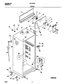 03 - Cabinet parts for Frigidaire Refrigerator GRT16CNHW2 from AppliancePartsPros.com