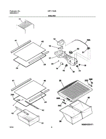 07 - Shelves parts for Gibson Refrigerator GRT17G4BQ1 from AppliancePartsPros.com