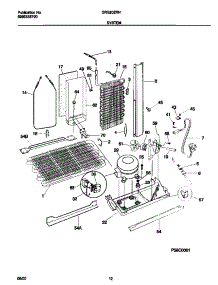 07 - System parts for Frigidaire Refrigerator GRS20ZRHW5 from AppliancePartsPros.com