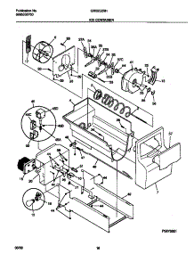 09 - Ice Container parts for Frigidaire Refrigerator GRS20ZRHW5 from AppliancePartsPros.com