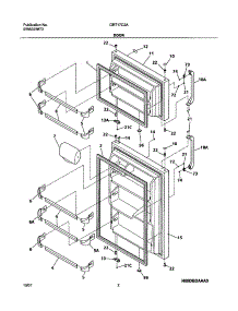 03 - Door parts for Gibson Refrigerator GRT17C2AW0 from AppliancePartsPros.com