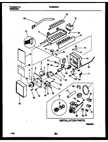 10 - Ice Maker And Installation Parts parts for Frigidaire Refrigerator GRS26WRAD0 from AppliancePartsPros.com