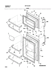 03 - Doors parts for Gibson Refrigerator GRT15C2AW1 from AppliancePartsPros.com