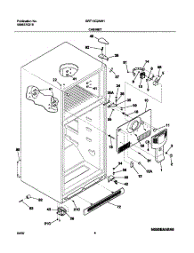 05 - Cabinet parts for Gibson Refrigerator GRT15C2AW1 from AppliancePartsPros.com