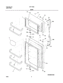 03 - Doors parts for Gibson Refrigerator GRT17B3BQ1 from AppliancePartsPros.com