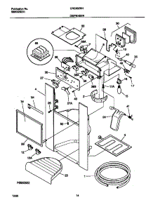 08 - Ice Dispenser parts for Frigidaire Refrigerator GRS26ZRHW2 from AppliancePartsPros.com
