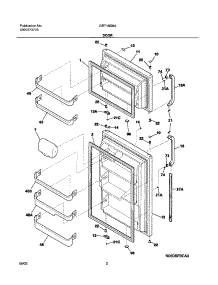 03 - Doors parts for Gibson Refrigerator GRT18S6AQ5 from AppliancePartsPros.com