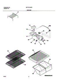 07 - Shelves parts for Gibson Refrigerator GRT15C2AW3 from AppliancePartsPros.com