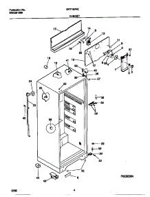 03 - Cabinet parts for Frigidaire Refrigerator GRT18DNEW1 from AppliancePartsPros.com