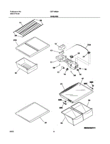 07 - Shelves parts for Gibson Refrigerator GRT18S6AQ5 from AppliancePartsPros.com