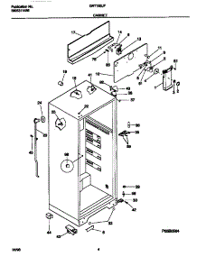 03 - Cabinet parts for Frigidaire Refrigerator GRT18SJFD2 from AppliancePartsPros.com