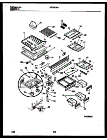 05 - Shelves And Supports parts for Frigidaire Refrigerator GRT24QRAD0 from AppliancePartsPros.com