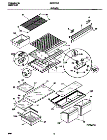 04 - Shelves parts for Frigidaire Refrigerator GRT21TRCD2 from AppliancePartsPros.com