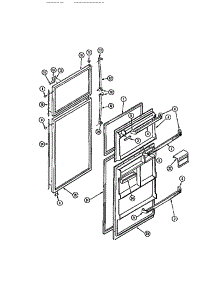 02 - Door parts for Frigidaire Refrigerator RD17F6WT3A from AppliancePartsPros.com