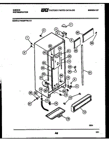 06 - Cabinet parts for Frigidaire Refrigerator RS22F7WU1D from AppliancePartsPros.com
