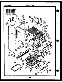 27 - Cabinet Parts parts for Frigidaire Refrigerator RD17F6WSGA from AppliancePartsPros.com