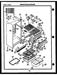 29 - Cabinet Parts parts for Frigidaire Refrigerator RD17F6WSGA from AppliancePartsPros.com