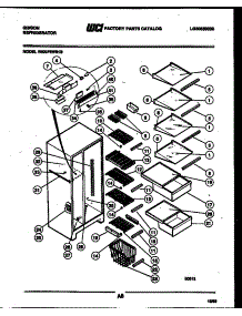 05 - Shelves And Supports parts for Frigidaire Refrigerator RS22F8WS1B from AppliancePartsPros.com