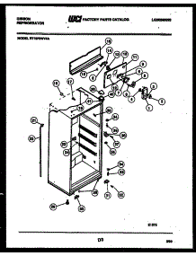 03 - Cabinet Parts parts for Frigidaire Refrigerator RT15F2WV4A from AppliancePartsPros.com