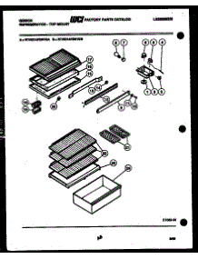 04 - Shelves And Supports parts for Frigidaire Refrigerator RT14F2WV2A from AppliancePartsPros.com