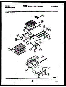 04 - Shelves And Supports parts for Frigidaire Refrigerator RT15F2WV4A from AppliancePartsPros.com