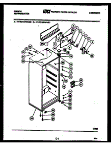 03 - Cabinet Parts parts for Frigidaire Refrigerator RT15F4WU2C from AppliancePartsPros.com