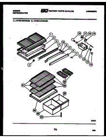 04 - Shelves And Supports parts for Frigidaire Refrigerator RT15F4WU2C from AppliancePartsPros.com