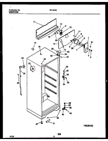 03 - Cabinet Parts parts for Frigidaire Refrigerator RT15F3WX4C from AppliancePartsPros.com