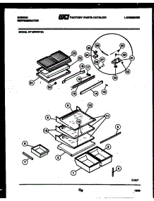 04 - Shelves And Supports parts for Frigidaire Refrigerator RT19F6WV3A from AppliancePartsPros.com
