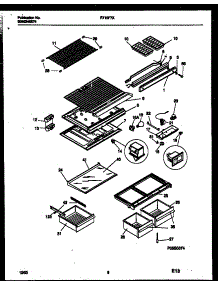 05 - Shelves And Supports parts for Frigidaire Refrigerator RT19F7DX3D from AppliancePartsPros.com