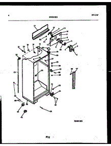 03 - Cabinet Parts parts for Frigidaire Refrigerator RT19F7WX3B from AppliancePartsPros.com