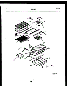 05 - Shelves And Supports parts for Frigidaire Refrigerator RT19F7WX3B from AppliancePartsPros.com
