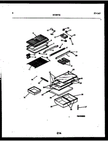 05 - Shelves And Supports parts for Frigidaire Refrigerator RT19F7DX3A from AppliancePartsPros.com