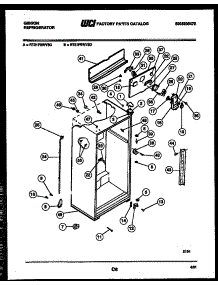 03 - Cabinet Parts parts for Frigidaire Refrigerator RT21F6WV3D from AppliancePartsPros.com