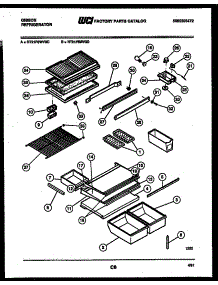 04 - Shelves And Supports parts for Frigidaire Refrigerator RT21F6WV3D from AppliancePartsPros.com