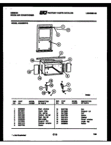 06 - Cabinet And Installation Parts parts for Frigidaire Air Conditioner AK24E6RVB from AppliancePartsPros.com