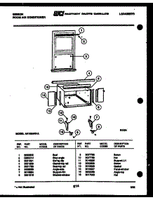 06 - Cabinet And Installation Parts parts for Frigidaire Air Conditioner AK18E4RVA from AppliancePartsPros.com