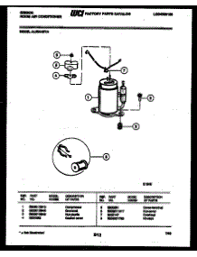 05 - Compressor parts for Frigidaire Air Conditioner AL05A4EYA from AppliancePartsPros.com