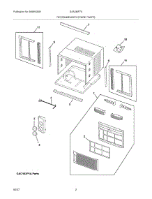 03 - Recommended Spare Parts parts for Gibson Air Conditioner GAA082P7A1 from AppliancePartsPros.com