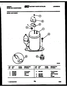 05 - Compressor Parts parts for Frigidaire Air Conditioner AM11C4EWA from AppliancePartsPros.com