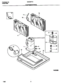 05 - Compressor Parts parts for Frigidaire Air Conditioner GAC056Y7A5 from AppliancePartsPros.com