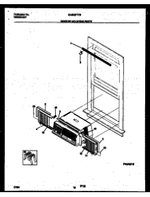 06 - Window Mounting Parts parts for Frigidaire Air Conditioner GAB067T7B1 from AppliancePartsPros.com