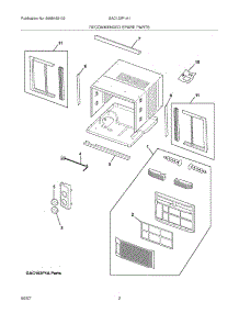03 - Recommended Spare Parts parts for Gibson Air Conditioner GAC122P1A1 from AppliancePartsPros.com