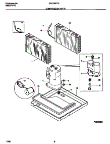 05 - Compressor Parts parts for Frigidaire Air Conditioner GAC066Y7A5 from AppliancePartsPros.com
