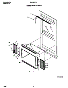 06 - Window Mounting Parts parts for Frigidaire Air Conditioner GAC066Y7A5 from AppliancePartsPros.com