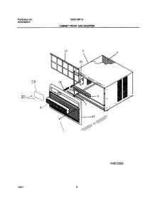 03 - Wrapper parts for Gibson Air Conditioner GAS154K1A1 from AppliancePartsPros.com